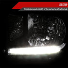 2014-2021 Toyota Tundra Factory Style Headlights w/ LED Light Strip (Matte Black Housing / Clear Lens)