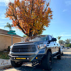 2014-2021 Toyota Tundra Factory Style Headlights w/ LED Light Strip (Matte Black Housing / Clear Lens)