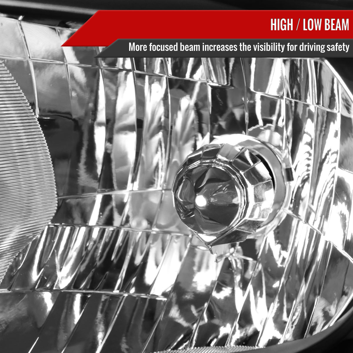 2014-2021 Toyota Tundra Factory Style Headlights w/ LED Light Strip (Matte Black Housing / Clear Lens)
