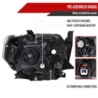 2014-2021 Toyota Tundra Factory Style Headlights w/ LED Light Strip (Matte Black Housing / Clear Lens)