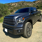 2014-2021 Toyota Tundra Factory Style Headlights w/ LED Light Strip (Matte Black Housing / Clear Lens)