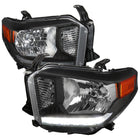 2014-2021 Toyota Tundra Factory Style Headlights w/ LED Light Strip (Matte Black Housing / Clear Lens)