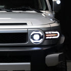 2007-2014 Toyota FJ Cruiser Full LED Projector Headlights with Sequential LED Turn Signal (Matte Black Housing/Clear Lens)