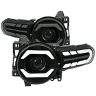 2007-2014 Toyota FJ Cruiser Full LED Projector Headlights with Sequential LED Turn Signal (Matte Black Housing/Smoke Lens)