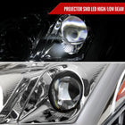 2008-2013 Infiniti G37/2014-2015 Q60 Coupe/Convertible Sequential Switchback LED Turn Signal Full LED Projector Headlights (Chrome Housing/Clear Lens)