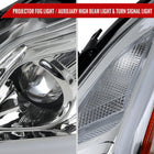 2008-2013 Infiniti G37/2014-2015 Q60 Coupe/Convertible Sequential Switchback LED Turn Signal Full LED Projector Headlights (Chrome Housing/Clear Lens)