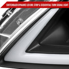 2008-2013 Infiniti G37/2014-2015 Q60 Coupe/Convertible Sequential Switchback LED Turn Signal Full LED Projector Headlights (Matte Black Housing / Clear Lens)
