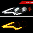 2014-2016 Lexus IS250 IS350 Full LED Projector Headlight (Chrome Housing / Clear lens)