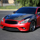 2008-2013 Infiniti G37/2014-2015 Q60 Coupe/Convertible Sequential Switchback LED Turn Signal Full LED Triple Projector Headlights (Chrome Housing / Clear Lens)