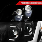 2008-2013 Infiniti G37/2014-2015 Q60 Coupe/Convertible Sequential Switchback LED Turn Signal Full LED Triple Projector Headlights (Matte Black Housing / Clear Lens)