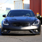 2008-2013 Infiniti G37/2014-2015 Q60 Coupe/Convertible Sequential Switchback LED Turn Signal Full LED Triple Projector Headlights (Matte Black Housing / Clear Lens)