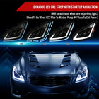 2008-2013 Infiniti G37/2014-2015 Q60 Coupe/Convertible Sequential Switchback LED Turn Signal Full LED Triple Projector Headlights (Matte Black Housing / Smoked Lens)