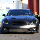 2008-2013 Infiniti G37/2014-2015 Q60 Coupe/Convertible Sequential Switchback LED Turn Signal Full LED Triple Projector Headlights (Matte Black Housing / Smoked Lens)