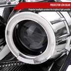 2003-2005 Nissan 350Z Dual Halo Projector Headlights (Chrome Housing/Clear Lens)