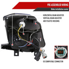 2003-2005 Nissan 350Z Dual Halo Projector Headlights (Glossy Black Housing/Smoke Lens)