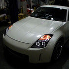 2003-2005 Nissan 350Z Dual Halo Projector Headlights (Matte Black Housing/Clear Lens)