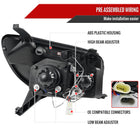 2003-2005 Toyota 4Runner Dual Halo Projector Headlights (Glossy Black Housing/Smoke Lens)