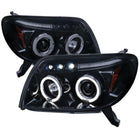 2003-2005 Toyota 4Runner Dual Halo Projector Headlights (Glossy Black Housing/Smoke Lens)