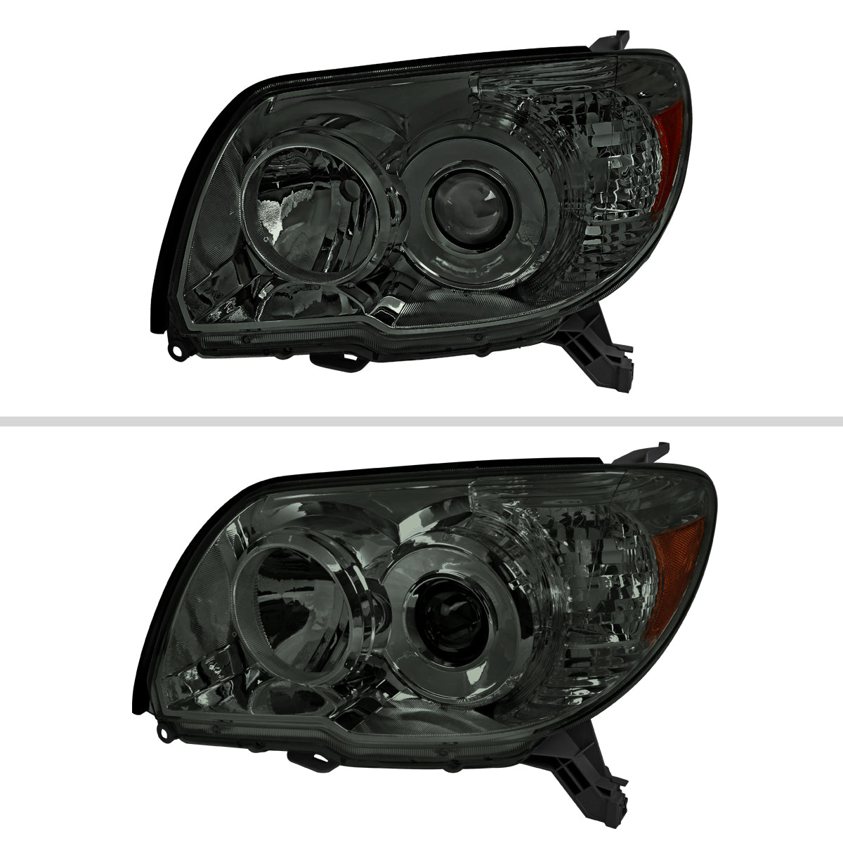 2006-2009 Toyota 4Runner SR5 Limited Projector Style Headlights (Chrome Housing/Smoke Lens)