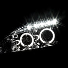 2003-2007 Honda Accord Dual Halo Projector Headlights (Chrome Housing/Clear Lens)