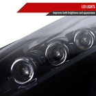 2003-2007 Honda Accord Dual Halo Projector Headlights (Glossy Black Housing/Smoke Lens)