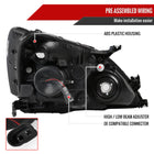 2003-2007 Honda Accord Retro Style Projector Headlights - Matte Black/Clear Lens