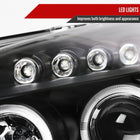 2003-2007 Honda Accord Dual Halo Projector Headlights (Matte Black Housing/Clear Lens)