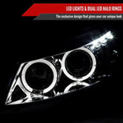 2008-2012 Honda Accord Coupe Dual Halo Projector Headlights (Chrome Housing/Clear Lens)