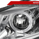 2008-2012 Honda Accord Coupe Dual Halo Projector Headlights (Chrome Housing/Clear Lens)