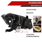 2008-2012 Honda Accord Coupe Dual Halo Projector Headlights (Matte Black Housing/Clear Lens)
