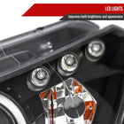 2008-2012 Honda Accord Coupe Dual Halo Projector Headlights (Matte Black Housing/Clear Lens)