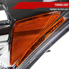 2008-2012 Honda Accord Sedan Single Halo Projector Headlights w/ LED Light Strip & LED Turn Signal Lights (Chrome Housing/Clear Lens)
