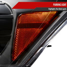 2008-2012 Honda Accord Sedan Single Halo Projector Headlights w/ LED Light Strip & LED Turn Signal Lights (Matte Black Housing/Clear Lens)