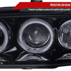 1994-1997 Honda Accord Dual Halo Projector Headlights (Glossy Black Housing/Smoke Lens)