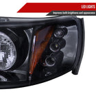 1994-1997 Honda Accord Dual Halo Projector Headlights (Glossy Black Housing/Smoke Lens)