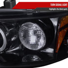 1994-1997 Honda Accord Dual Halo Projector Headlights (Glossy Black Housing/Smoke Lens)