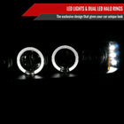 1994-1997 Honda Accord Dual Halo Projector Headlights (Matte Black Housing/Clear Lens)