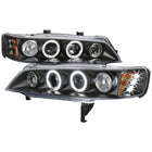 1994-1997 Honda Accord Dual Halo Projector Headlights (Matte Black Housing/Clear Lens)