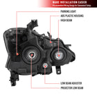 2013-2015 Nissan Altima Sedan Projector Headlights w/ Amber Reflectors (Chrome Housing/Clear Lens)