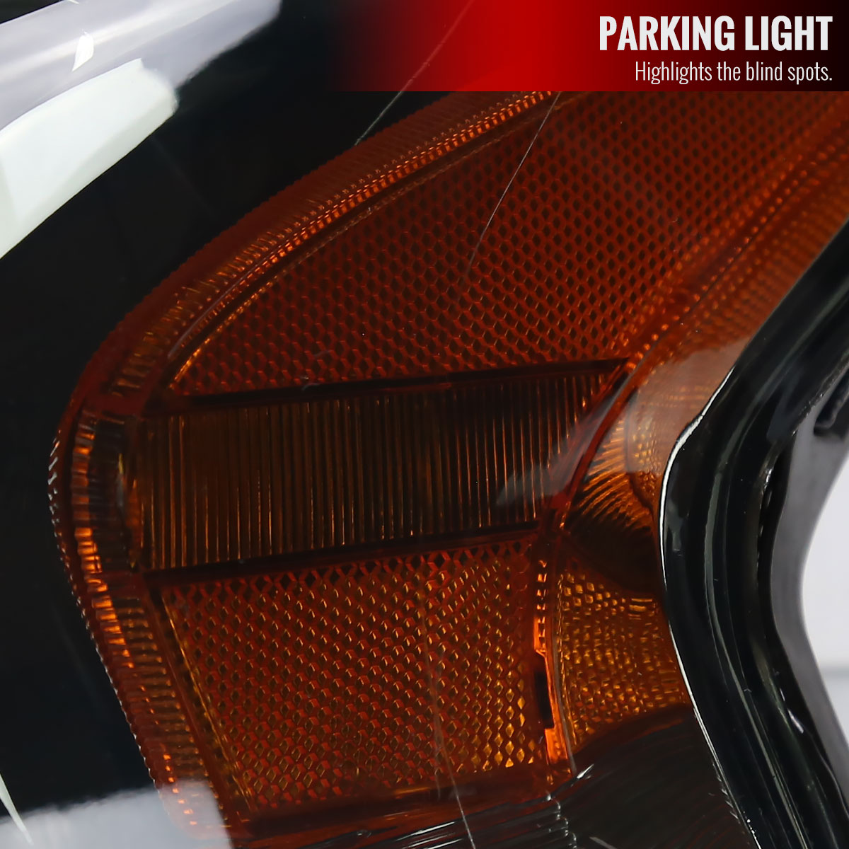 2013-2015 Nissan Altima Sedan Projector Headlights w/ Amber Reflectors (Chrome Housing/Smoke Lens)