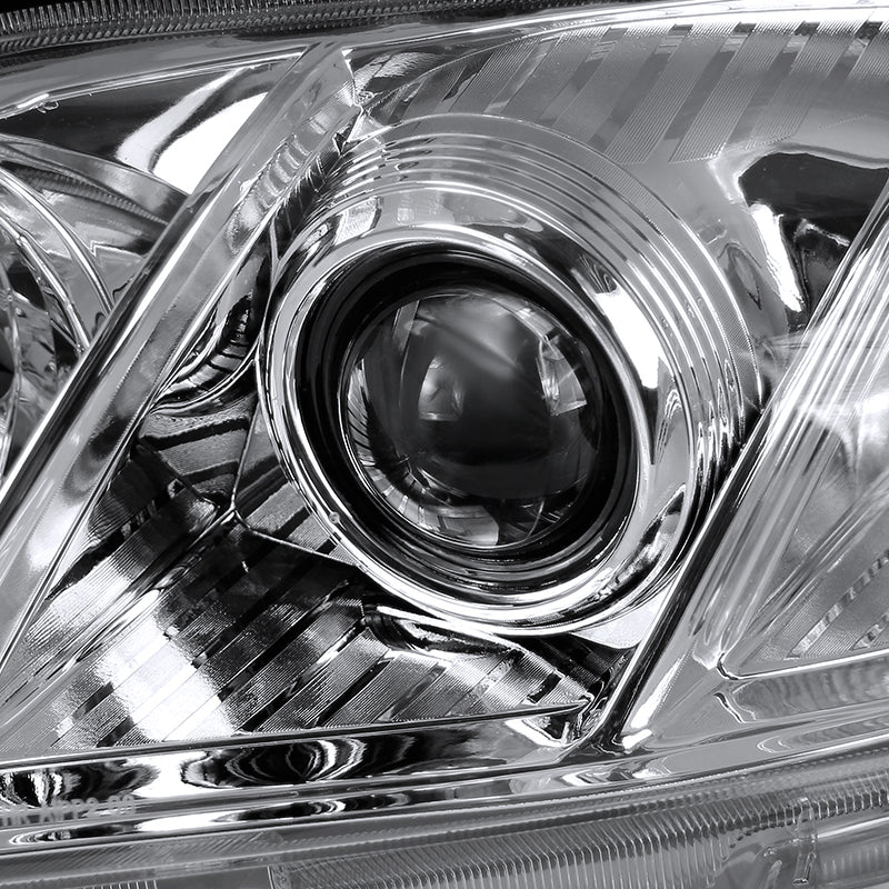 2007-2009 Toyota Camry Factory Style Projector Headlights - Chrome/Clear Lens