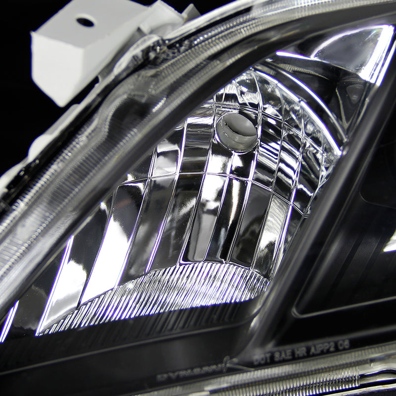 2007-2009 Toyota Camry Factory Style Projector Headlights - Matte Black/Clear Lens