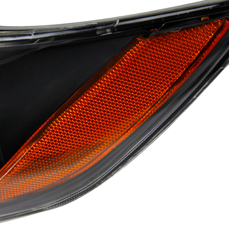 2007-2009 Toyota Camry Factory Style Projector Headlights - Matte Black/Clear Lens