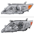 2010-2011 Toyota Camry Factory Style Projector Headlights - Chrome/Clear Lens