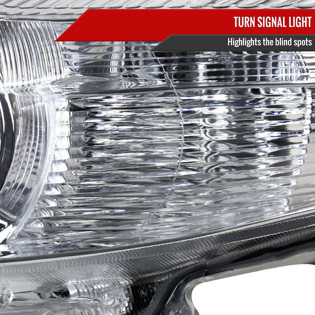 2010-2011 Toyota Camry Factory Style Projector Headlights - Chrome/Clear Lens