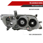 2010-2011 Toyota Camry Factory Style Projector Headlights - Chrome/Clear Lens