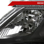 2010-2011 Toyota Camry Factory Style Projector Headlights - Matte Black/Clear Lens