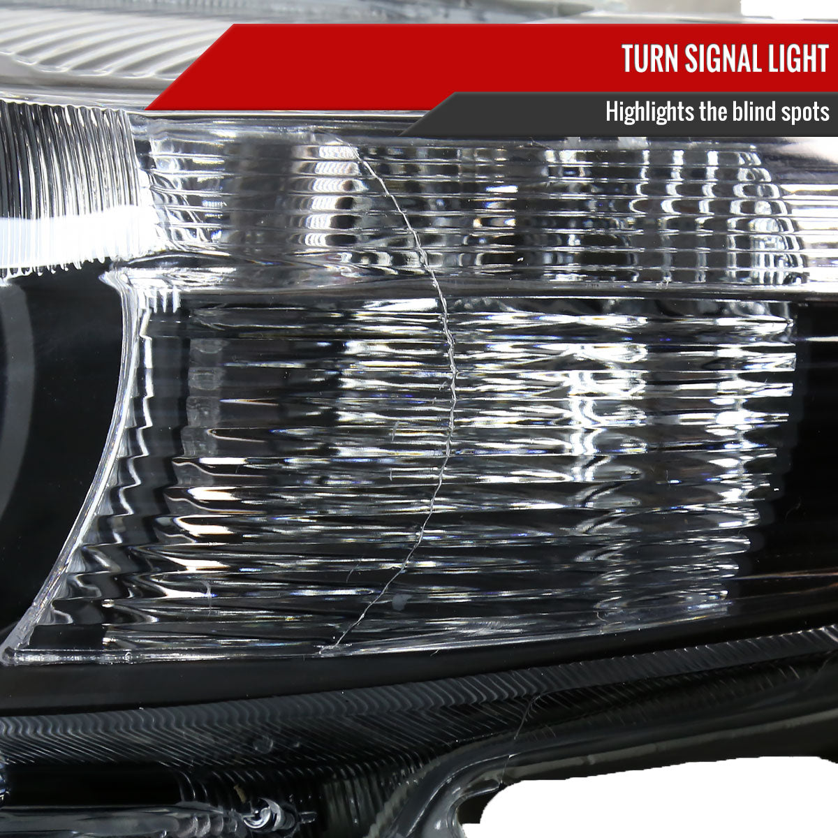 2010-2011 Toyota Camry Factory Style Projector Headlights - Matte Black/Clear Lens