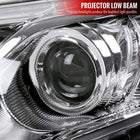 2012-2014 Toyota Camry Projector Headlights w/ Amber Reflectors (Chrome Housing/Clear Lens)