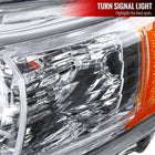 2012-2014 Toyota Camry Projector Headlights w/ Amber Reflectors (Chrome Housing/Clear Lens)